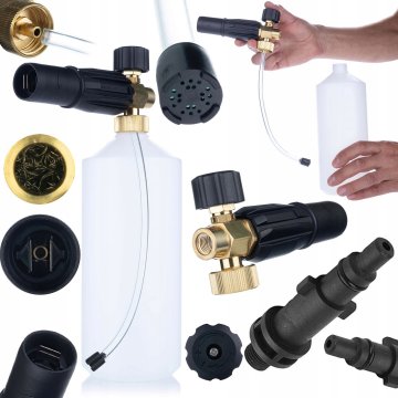 Rosfix Rosfix pianownica S0401 1000ml za perilicu tlaka G1/4F, mlaznica 1,23mm + adapter za perilicu tlaka Nilfisk na G1/4"M (plastika)