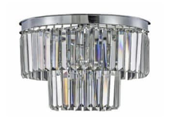 Hereford Fall Mini Chrome - stropna lampa od kromiranog kristala 30 cm