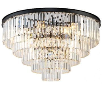 Hereford Fall XL - okrugla kristalna stropna lampa 80 cm