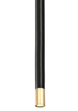 Tubica Bi 500 - stropna reflektorska svjetiljka crno zlatna LED 3W cijev 50cm