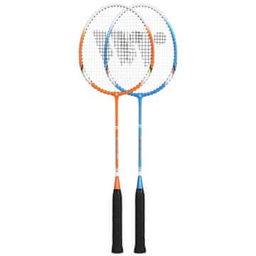 WISH ALUMTEC 330K SET BADMINTON REKETA PLAVO+NARANČASTI