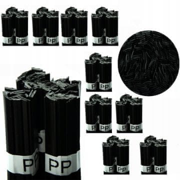 Rosfix 10X vezivo za zavarivanje plastike PP crna 100g traka 8mm