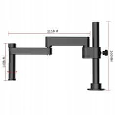 Rosfix Univerzalna ruka za stereoskopski mikroskop Rosfix 315mm
