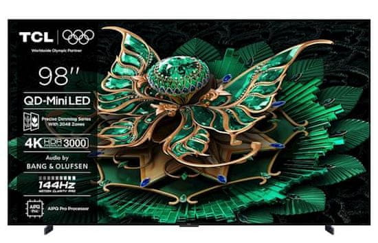 TCL 98C71K TV, 249 cm (98), 4K QD-Mini LED HDR Premium, Google TV, 144Hz, Bang &amp; Olufsen zvuk