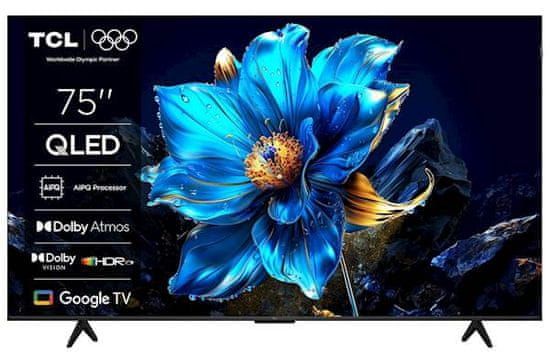TCL 75P71K TV, 75, 4K QLED, Google TV, Dolby Vision &amp; Atmos (75P71K)