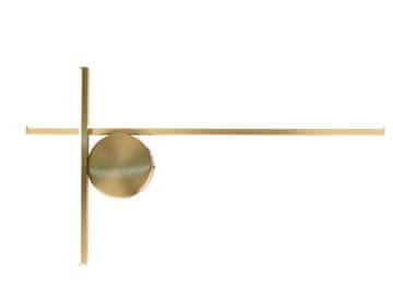 Cricio - moderna zlatna LED zidna lampa 55 cm