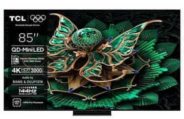TCL 85C71K TV, 215 cm (85), 4K QD-Mini LED HDR Premium, Google TV, 144Hz, Bang &amp; Olufsen zvuk