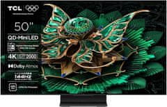 TCL 50C71K TV, 126 cm (50), 4K QD-Mini LED HDR Premium, Google TV, 144Hz, Dolby Atmos