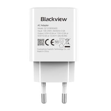 Blackview punjač, 18W, 1x USB-A, univerzalni, bijeli (POL-BV-ADAPTER-18W-W)