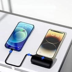 VIVVA® Bežični prijenosni punjač 5000 mAh, kompaktni USB-C power bank za mobitele | BATTERYPOD Crna