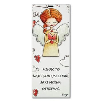 EG Le Graziose Ručno oslikana slika s natpisom Ljubav 6x15 cm | Veličina: 6x15 cm | Šifra proizvoda: ES0512406PL