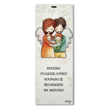 EG Le Graziose Ručno oslikana slika s natpisom Obitelj 6x15 cm | Veličina: 6x15 cm | Šifra proizvoda: ES0512425PL