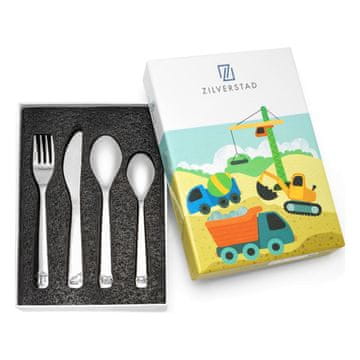 Zilverstad Dječji set pribora za jelo s gravirnim strojevima | Veličina: 160x169x160x141 mm | Šifra proizvoda: ZV6826030