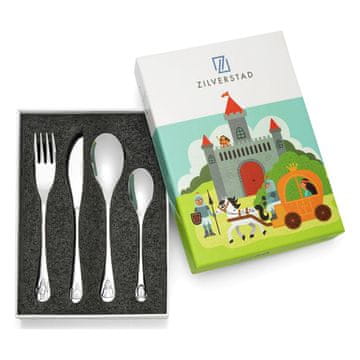 Zilverstad Dječji set pribora za jelo s gravurom Princeza | Veličina: 160x170x160x130 mm | Šifra artikla: ZV4263070