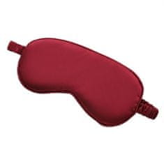 LIVEFY maska za spavanje Silk, tamnocrvena