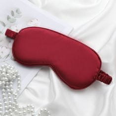 LIVEFY maska za spavanje Silk, tamnocrvena