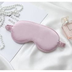 LIVEFY maska za spavanje Silk, svijetlo ružičasta