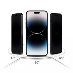 Tech-protect Glass Spy 2x zaštitno staklo za iPhone 13 / 13 Pro / 14 / 16e, crno