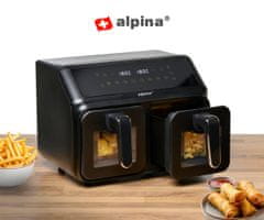 Alpina Dvostruka XXL friteza na vrući zrak, 8 L, 2200 W