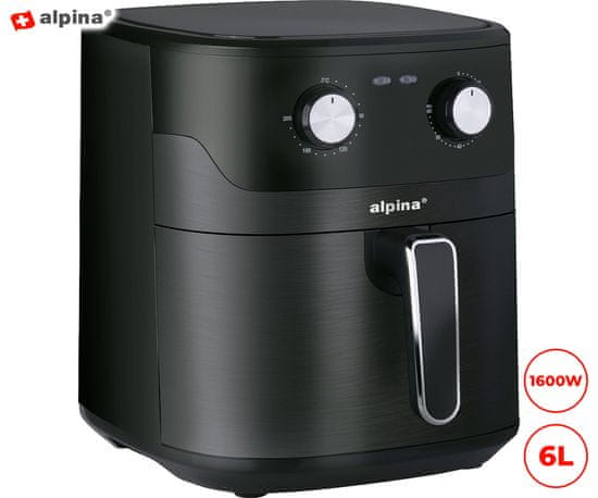 Alpina XXL friteza na topli zrak, 6 L, 1600 W