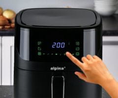 Alpina XXL friteza na topli zrak, 6 L, 1600 W, digitalna