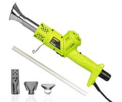 Kinzo Garden 3u1 električni plamenik za korov, 2000W, 550l/min, do 360°C, kabel 100cm, zeleni
