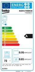 Beko BCBIE17300KSB ugradbena pećnica, 72 l