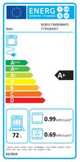 Beko BCBIS17300KSBMPS ugradbena pećnica, 72 l