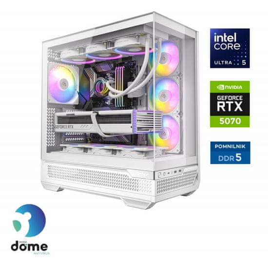 Anni Gamer Extreme stolno računalo, Ultra 5 245KF, 32GB, SSD2TB, RTX5070, DOS (ATPII-G8-1231)