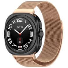 BStrap Milanese Loop remen za Samsung Galaxy Watch Ultra 47mm, rose gold