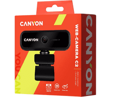 Canyon C2 web kamera, HD 720p, USB 2.0, crna (CNE-HWC2)