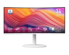 MSI Moderni MD342CQP monitor, UWQHD, VA, 120 Hz, zakrivljeni, bijel