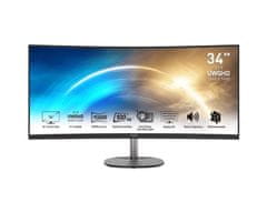 MSI Pro MP341CQ monitor, 34.1, UWQHD, 100Hz, 1ms, crni (PRO MP341CQ)