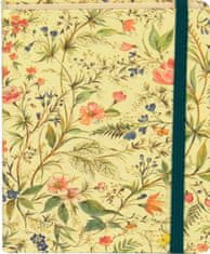 nb grafo Notes - bilježnica A5 crte tvrde korice, 96 listova, s elastičnom trakom, 0924.03 Fiori sitno cvijeće