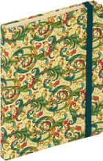 nb grafo Notes - bilježnica A5 crte tvrde korice, 96 listova, s elastičnom trakom, 0912.02 Toscana vitice