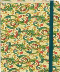 nb grafo Notes - bilježnica A5 crte tvrde korice, 96 listova, s elastičnom trakom, 0912.02 Toscana vitice