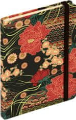 nb grafo Notes - bilježnica A5 crte tvrde korice, 96 listova, s gumicom, 0970.08 Alegro crna