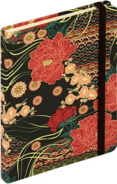 nb grafo Notes - bilježnica A5 crte tvrde korice, 96 listova, s gumicom, 0970.08 Alegro crna