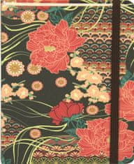 nb grafo Notes - bilježnica A5 crte tvrde korice, 96 listova, s gumicom, 0970.08 Alegro crna