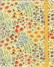 nb grafo Notes - bilježnica A5 crte tvrde korice, 96 listova, s elastičnom trakom, 0970.04 Alegro poljsko cvijeće