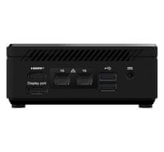 MSI Mini Desktop PC Cubi N ADL S-225BEU Intel N100 / 8GB / 256GB SSD / WiFi 5 + BT 5.0 / 2x1Gbps / Windows 11 Home / crni