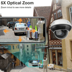 Secutek PTZ WiFi kamera SBS-D79W-POE – 5MP, 5x optički zoom, PoE