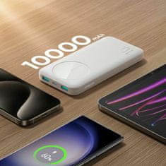 Joyroom Prijenosna baterija 10.000 mAh PowerBank bijela JR-PBF12
