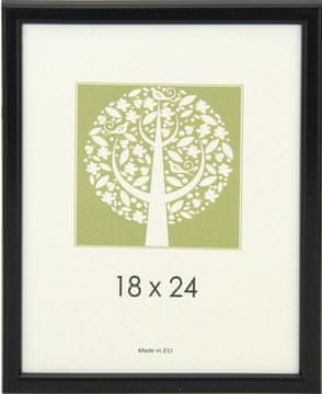 Karako Okvir za fotografiju 18x24 cm, imitacija drveta, stolni, zidni, 10 A crna