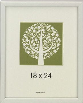 Karako Okvir za fotografiju 18x24 cm, imitacija drveta, stolni, zidni, 10 A bijela