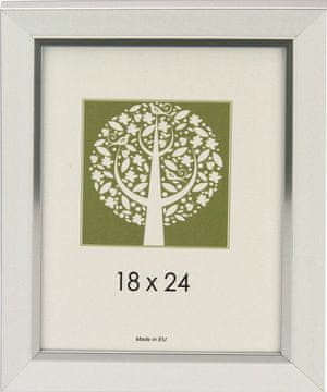 Karako Okvir za fotografiju 18x24 cm, imitacija drva, stolni, zidni, 13 bijela