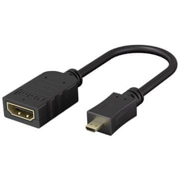 Goobay HDMI na Micro-HDMI 4K/60Hz 0,15m crni kabel