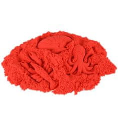 Ikonka Dječji kreativni kinetički pijesak 1kg crveni