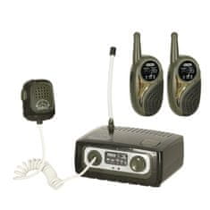 Ikonka Vojni set od tri walkie talkie stanice dometa do 300m,