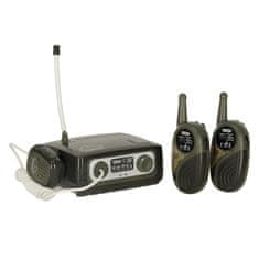 Ikonka Vojni set od tri walkie talkie stanice dometa do 300m,